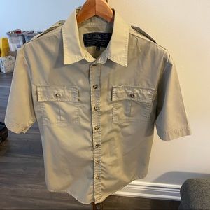Vintage Tilley Endurables Short Sleeve Button Up Safari Shirt with Epaulets